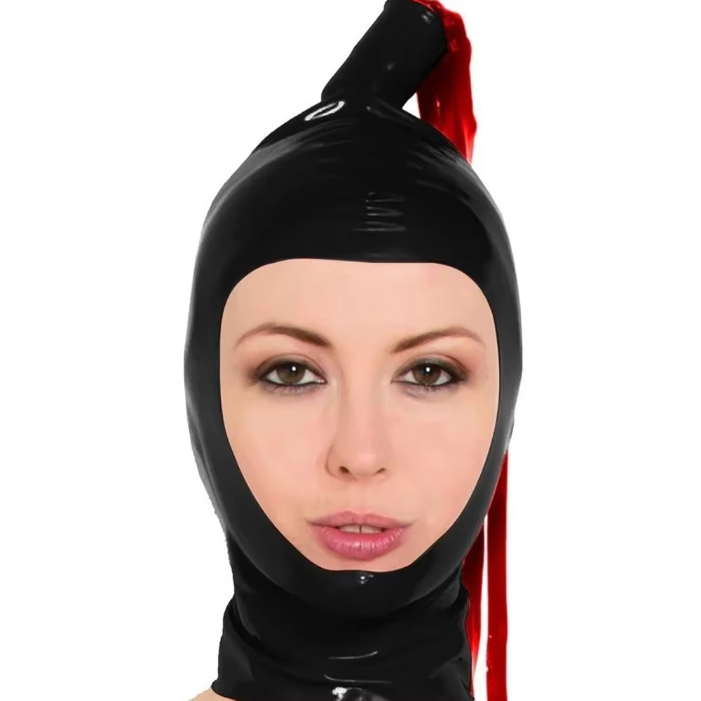 Black Latex Hood with Latex Po - Cosplay Prop Paint recension och pris