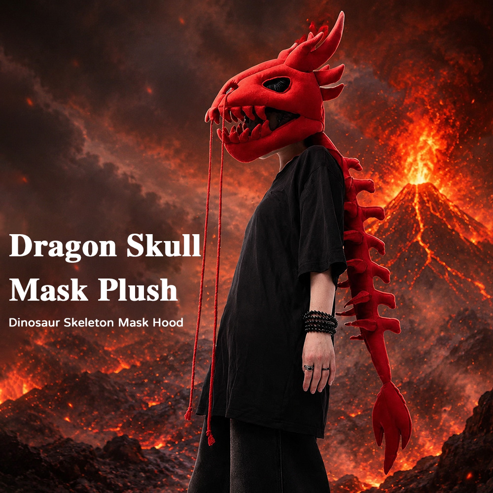 Dinosaur Skeleton Plush Headge - Cosplay Prop Pattern recension och pris
