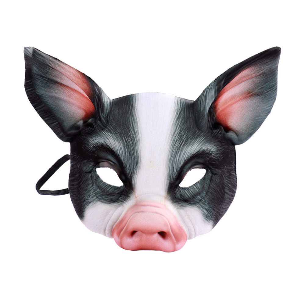 Realistic Animal Half Face Mas - Cosplay Prop Pattern recension och pris