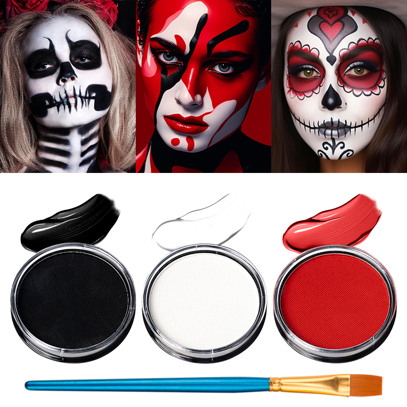 3pcs Black White Red Water‑Bas - Cosplay Prop Paint recension och pris