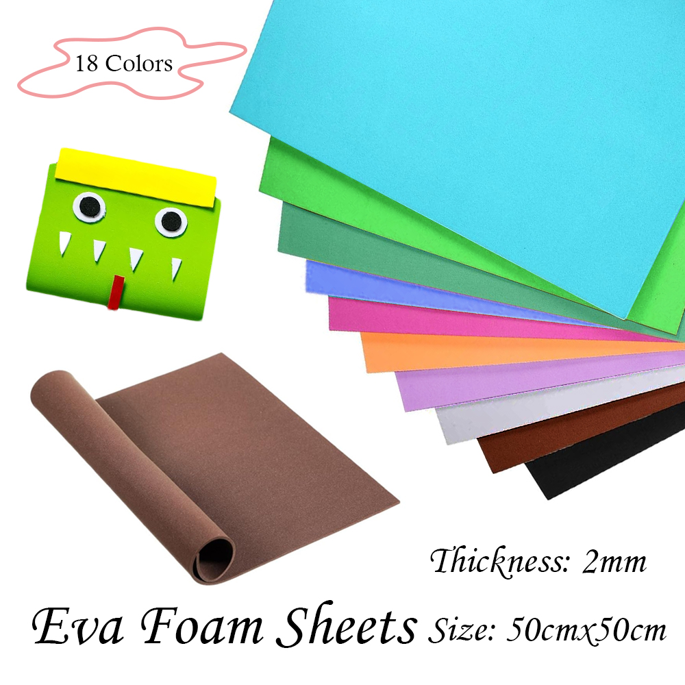 18 Colors 2mm Thick Colorful   - Eva Foam Sheet recension och pris