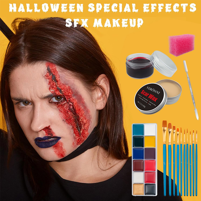 SFX Makeup Kit,12 Colors Face  - Body Paint Sfx recension och pris
